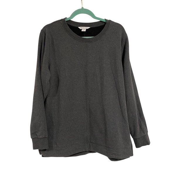 Athleta Retroplush Heather Crewneck Gray Size L‎ - Picture 1 of 9